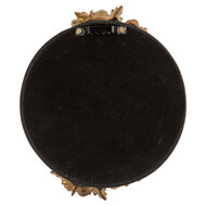 Clayre & Eef | Wandspiegel Zwart Goudkleurig 14x2x16 cm | 62S340S
