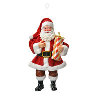 Clayre & Eef | Kerstdecoratie Hanger Kerstman Rood Wit 10x6x17 cm | 66245