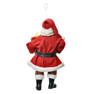 Clayre & Eef | Kerstdecoratie Hanger Kerstman Rood Wit 10x6x17 cm | 66245