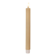 Clayre & Eef | Kaars met LED set van 2 Beige ø 2x25 cm / 2xAAA | 6CA0002BE