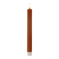 Clayre & Eef | Kaars met LED set van 2 Bruin ø 2x25 cm / 2xAAA | 6CA0002CH