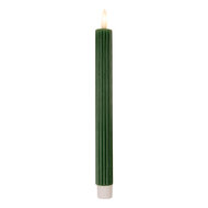 Clayre & Eef | Kaars met LED set van 2 Groen ø 2x25 cm / 2xAAA | 6CA0002DGR