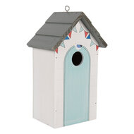 Clayre & Eef | Vogelhuis Wit Grijs 15x10x22 cm | 6H2441