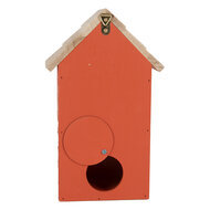 Clayre & Eef | Vogelhuis Rood Bruin 15x10x22 cm | 6H2442