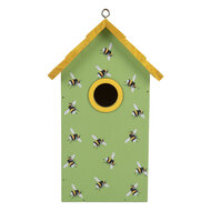 Clayre & Eef | Vogelhuis Groen Geel 15x10x22 cm | 6H2443
