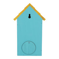 Clayre & Eef | Vogelhuis Blauw Geel 15x10x22 cm | 6H2444
