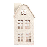 Clayre & Eef | Decoratie Huis Beige 14x14x26 cm | 6Y5935