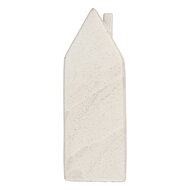 Clayre & Eef | Decoratie Huisje met LED Beige 9x7x24 cm | 6CE2175L