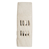 Clayre & Eef | Decoratie Huisje met LED Beige 7x6x19 cm | 6CE2175M