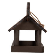 Clayre & Eef | Vogelvoederhuisje Bruin Beige 17x25x21 cm | 6H2456