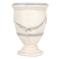 Clayre & Eef | Bloempot Binnen Beige Grijs ø 23x31 cm | 6MG0121
