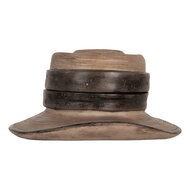 Clayre & Eef | Sieradendoos Hoed Bruin ø 22x11 cm | 6PR5545