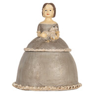 Clayre & Eef | Decoratie Vrouw Beige Grijs 19x16x22 cm | 6PR5547