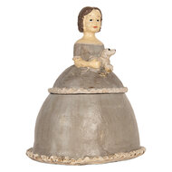 Clayre & Eef | Decoratie Vrouw Beige Grijs 19x16x22 cm | 6PR5547