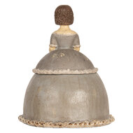 Clayre & Eef | Decoratie Vrouw Beige Grijs 19x16x22 cm | 6PR5547