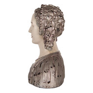 Clayre & Eef | Decoratie Buste Vrouw Beige Bruin 27x15x30 cm | 6PR5548