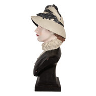 Clayre & Eef | Decoratie Buste Vrouw Beige Bruin 27x21x48 cm | 6PR5549