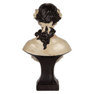 Clayre & Eef | Decoratie Buste Vrouw Beige Bruin 18x12x31 cm | 6PR5550