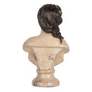 Clayre & Eef | Decoratie Buste Vrouw Beige Bruin 12x8x20 cm | 6PR5553