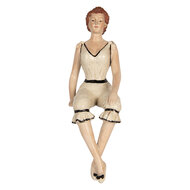 Clayre & Eef | Decoratie Vrouw Beige 12x10x29 cm | 6PR5560
