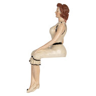 Clayre & Eef | Decoratie Vrouw Beige 12x10x29 cm | 6PR5560