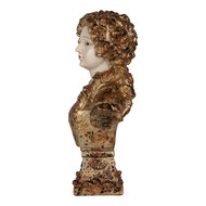 Clayre & Eef | Decoratie Buste Vrouw Beige Bruin 18x12x30 cm | 6PR5563
