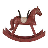 Clayre & Eef | Decoratie Hobbelpaard Roze 39x12x33 cm | 6PR5580