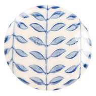 Clayre & Eef | Deurknop Beige Blauw ø 4x3 cm / S3 cm | 66268