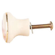 Clayre & Eef | Deurknop Beige Roze ø 3x3 cm / S3 cm | 66277