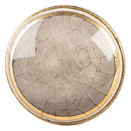 Clayre & Eef | Deurknop Grijs Goudkleurig ø 3x3 cm / S3 cm | 66281G