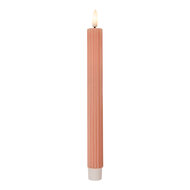 Clayre & Eef | Kaars met LED set van 2 Roze ø 2x25 cm / 2xAAA | 6CA0002P