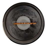 Clayre & Eef | Waxinelichthouder met LED Bruin ø 8x10 cm / 3xAAA | 6CA0006