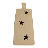 Clayre & Eef | Decoratie Huisje met LED Beige 9x7x13 cm | 6CE2174S