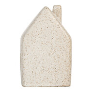 Clayre & Eef | Decoratie Huisje met LED Beige 6x5x10 cm | 6CE2175S