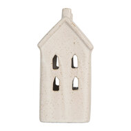 Clayre & Eef | Decoratie Huisje met LED Beige 9x7x15 cm | 6CE2176M