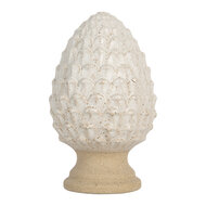Clayre & Eef | Decoratie Dennenappel Beige ø 9x15 cm | 6CE2179