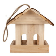Clayre & Eef | Vogelvoederhuisje Bruin 19x18x19 cm | 6H2454