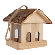 Clayre & Eef | Vogelvoederhuisje Bruin 19x18x19 cm | 6H2454