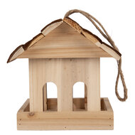 Clayre & Eef | Vogelvoederhuisje Bruin 19x18x19 cm | 6H2454