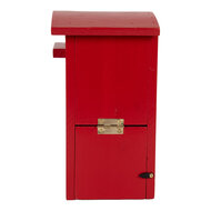 Clayre & Eef | Vogelhuis Rood Wit 14x12x21 cm | 6H2457