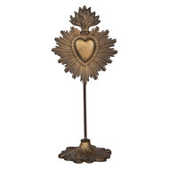 Clayre & Eef | Decoratie Ornament Goudkleurig Bruin 10x8x23 cm | 6PR5292