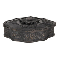 Clayre & Eef | Sieradendoos Zwart 12x11x4 cm | 6PR5294