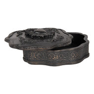 Clayre & Eef | Sieradendoos Zwart 12x11x4 cm | 6PR5294