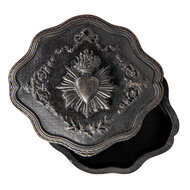 Clayre & Eef | Sieradendoos Zwart 12x11x4 cm | 6PR5294