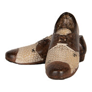 Clayre & Eef | Decoratie Schoenen Bruin Beige 12x11x8 cm | 6PR5572