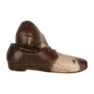 Clayre & Eef | Decoratie Schoenen Bruin Beige 12x11x8 cm | 6PR5572