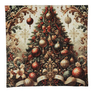 Clayre & Eef | Kussenhoes Beige Rood 45x45 cm | NCH23