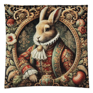 Clayre & Eef | Kussenhoes Beige Rood 45x45 cm | NE21