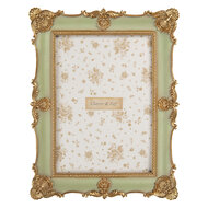 Clayre & Eef | Fotolijst Groen Goudkleurig 18x2x23 cm / 13x18 cm | 2F1354M