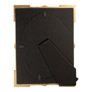 Clayre & Eef | Fotolijst Blauw Goudkleurig 17x2x23 cm / 13x18 cm | 2F1365M